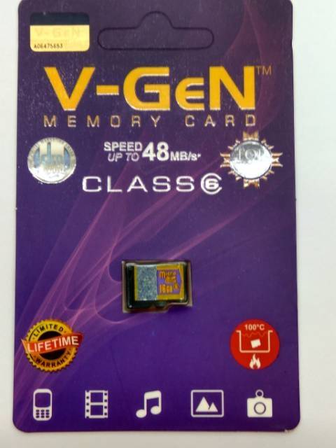 V-GEN MEMORI CARD VGEN MICRO SD 4GB 8GB 16GB 32GB 16GB 128GBTURBO SERIES CLASS 10