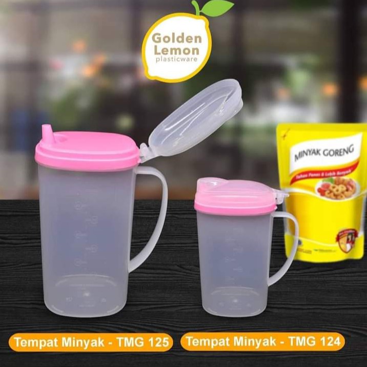 TEMPAT MINYAK 2LITER / TEMPAT MINYAL 2000ML / WADAH MINYAK 2LITER / WADAH MINYAK 2000ML / TEMPAT MINYAK 1 LITER GOLDEN LEMON / TEMPAT MINYAK GOLDEN SUNKIST