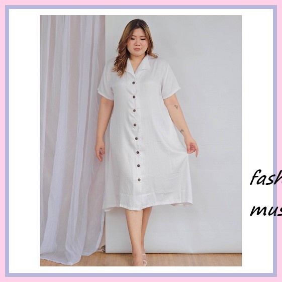 Dres Scuba Brukat Premium Bigsize Jumbo Xl Fit To Xxl Cod Tagih Di Tempat /Brukat/Kuning/Dres Pesta 