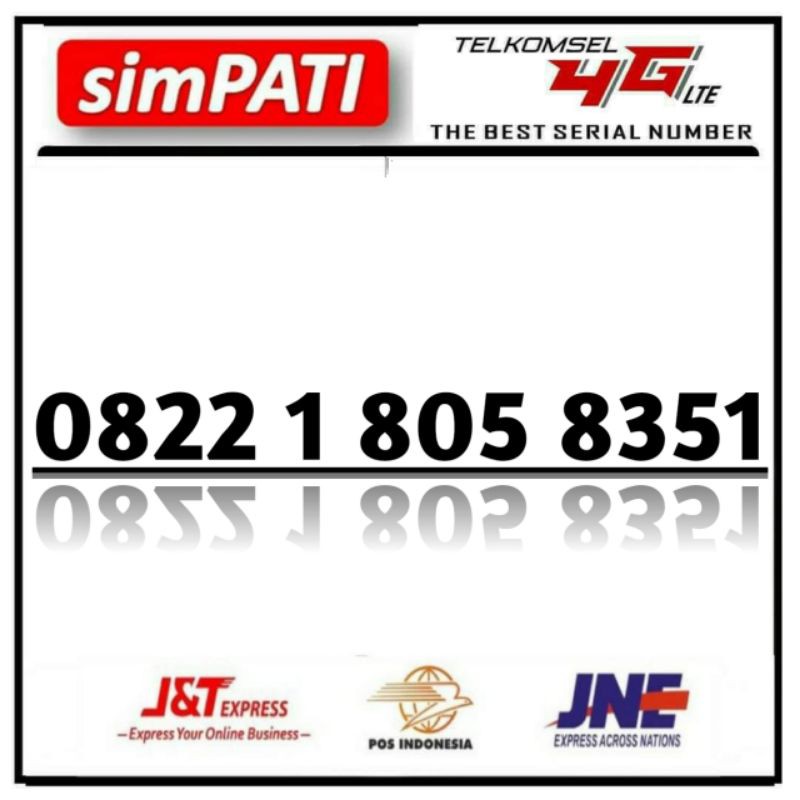 nomor cantik simpati loop BOS BESI - 0822 1 805 8351