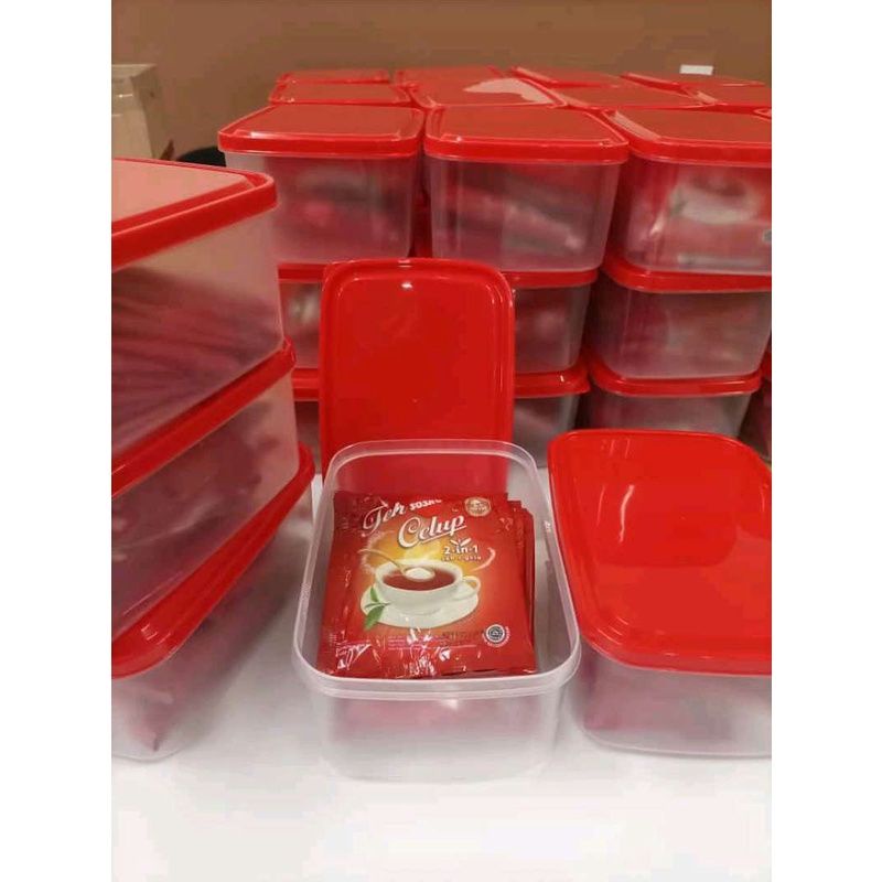 Paket Teh 10 Celup Plus Gula, Free Lunch Box - Teh Sosro celup paket - Teh Sosro celup - Teh alami - Exp Masih lama 2025