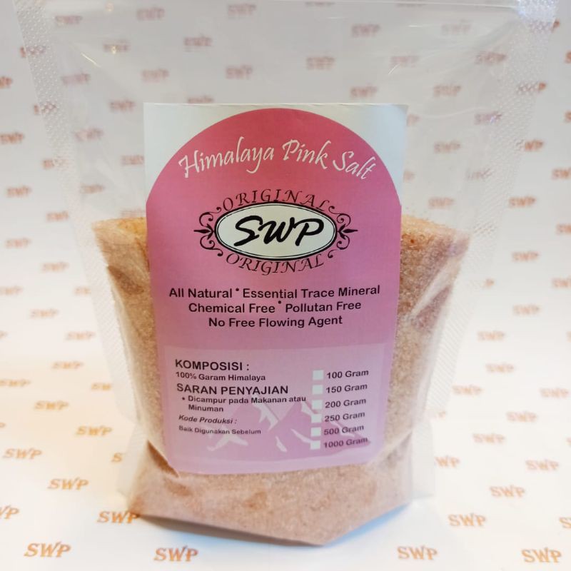 Natural Pink Himalaya Salt SwP | (Garam Halus ) 500gr Garam Himalaya