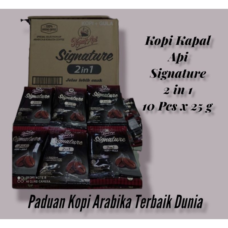 

Kopi kapal Api Signature 2 in 1( 20 Pcs @ 25 g )