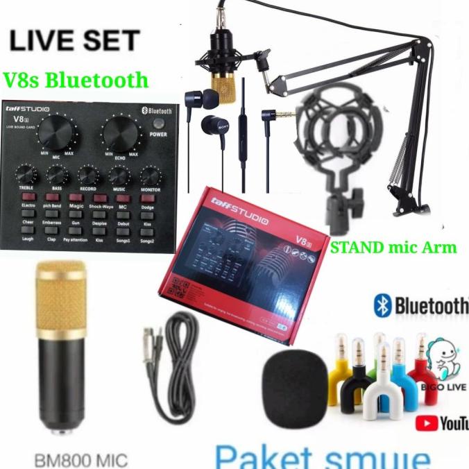 Paket Lengkap Smule dan karaoke Mic BM-800