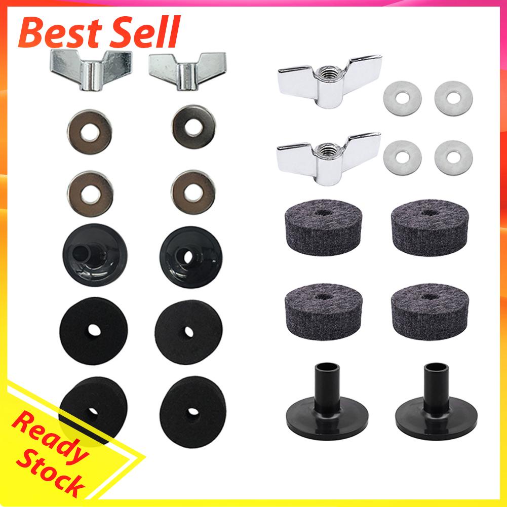 12 Pcs Gasket Bantalan Cymbal Drum Pengganti Bahan Felt