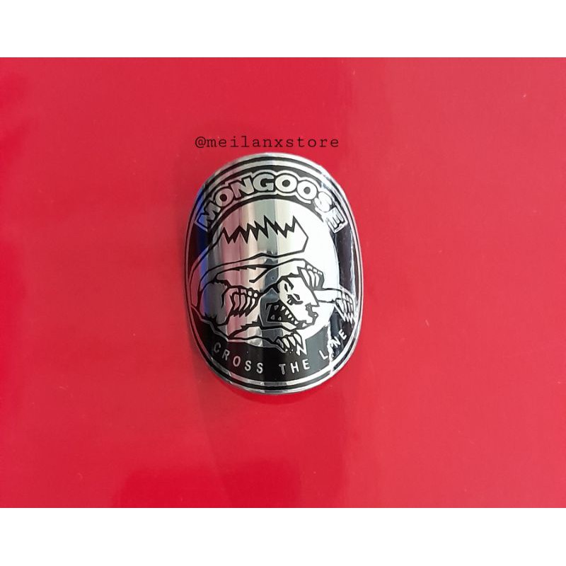 Custom Emblem Sepeda Mongoose bulat