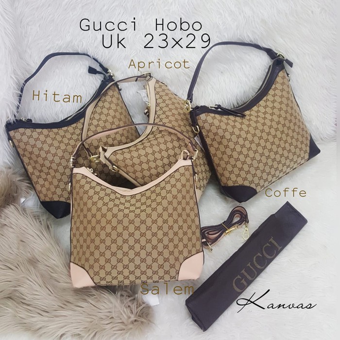 Tas Wanita Gucci Hobo Kanvas