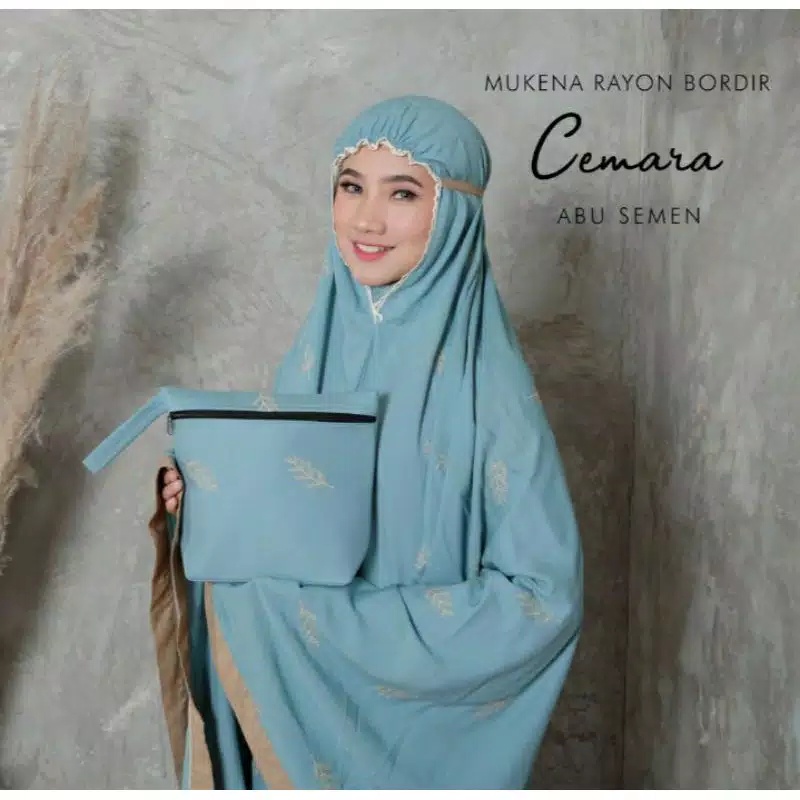 Mukena Bordir Dewasa Jumbo Terbaru Travelling 2021 - Mukena Kekinian - Mukena Cemara Bordir