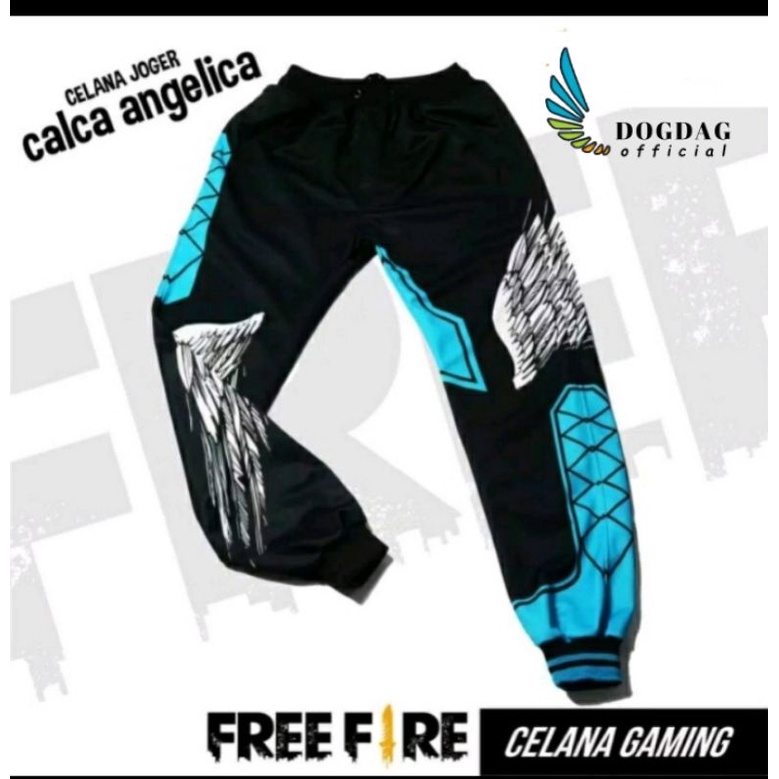 Celana gaming Free Fire CALCA ANGELICA anak dan dewasa