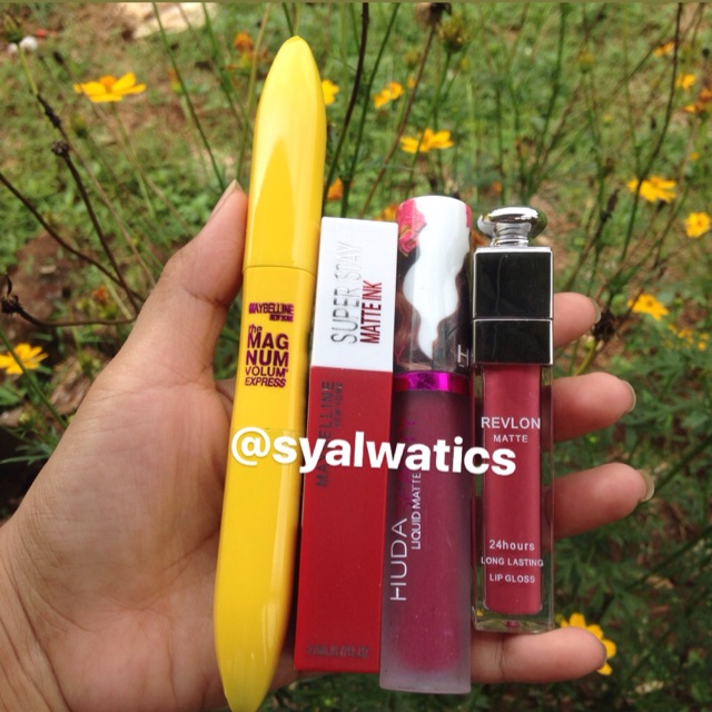 [READY] Lipcream Maybelline, Revlon, Huda & Maskara 2in1 Maybelline