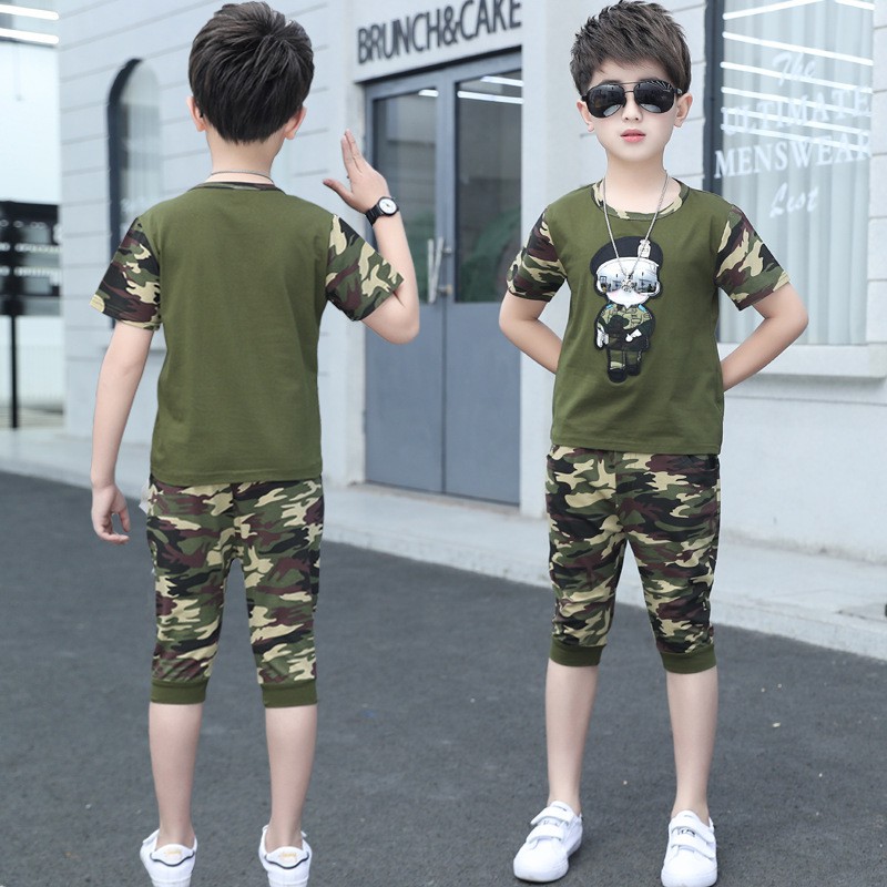 [ sale ] 3-8thn | Setelan Tshirt + Celana (1set) IMPOR Anak Laki-laki Pakaian anak Kaos Bayi A