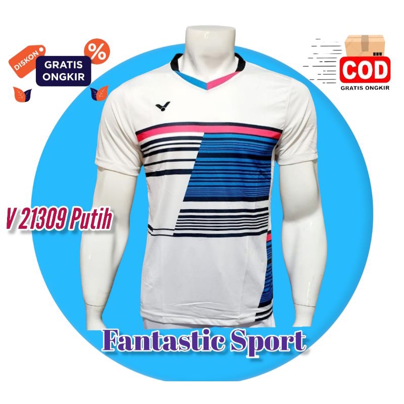 [COD] BAJU BADMINTON V 21309 BIRU GRADEORI IMPORT KAOS BULUTANGKIS PRIA TERBARU JERSEY YONEX KEKINIA