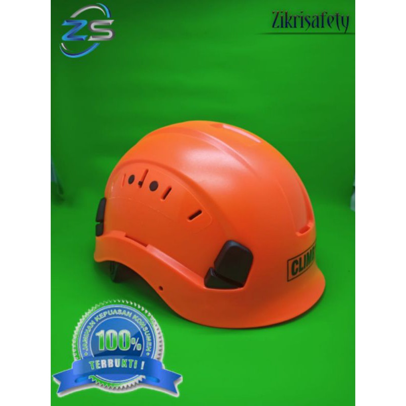 HELM SAFETY ORANGE MERK CLIMBX / HELM CLIMBING SAFETY TERMURAH WARNA ORANGE ORANYE OREN ORENS