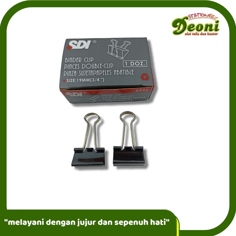 

SDI Binder Clips 0226 1 kotak