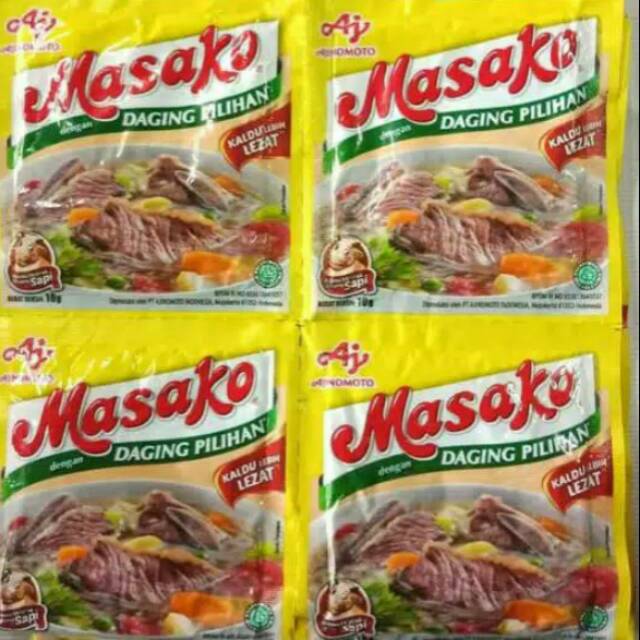 

Masako 9 gr/ Ayam/Sapi 1renceng