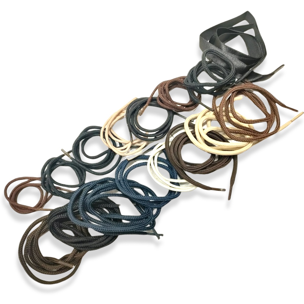 Tali Sepatu Bulat Elastis - Shoelace Polyester 60/70/75/80/90 cm