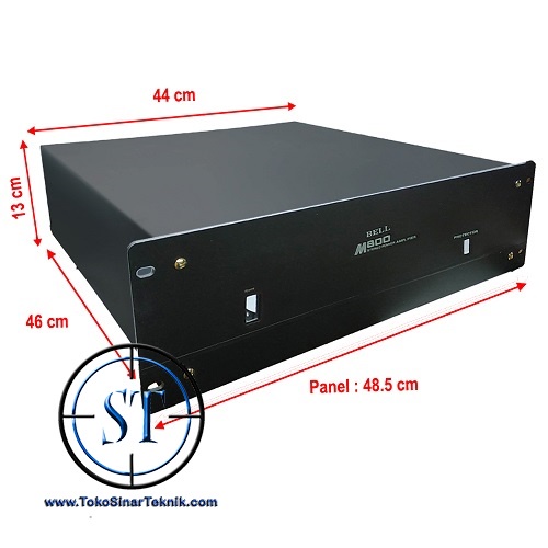 BOX BELL M-800 BOX POWER AMPLIFIER M800 M-800 Bok Ampli Wadah Kotak Alumunium Holder Sound System