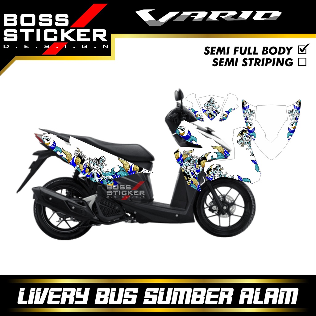 DECAL OLD VARIO 125/150 LED "LIVERY SUMBER ALAM"