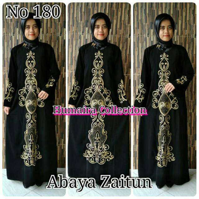 Abaya Saudi Zaitun Syari Humaira Collection