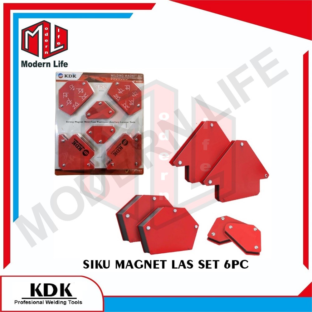 SIKU MAGNET LAS SET 6 PCS KDK / MAGNETIC WELDING HOLDER KDK SET 6PCS