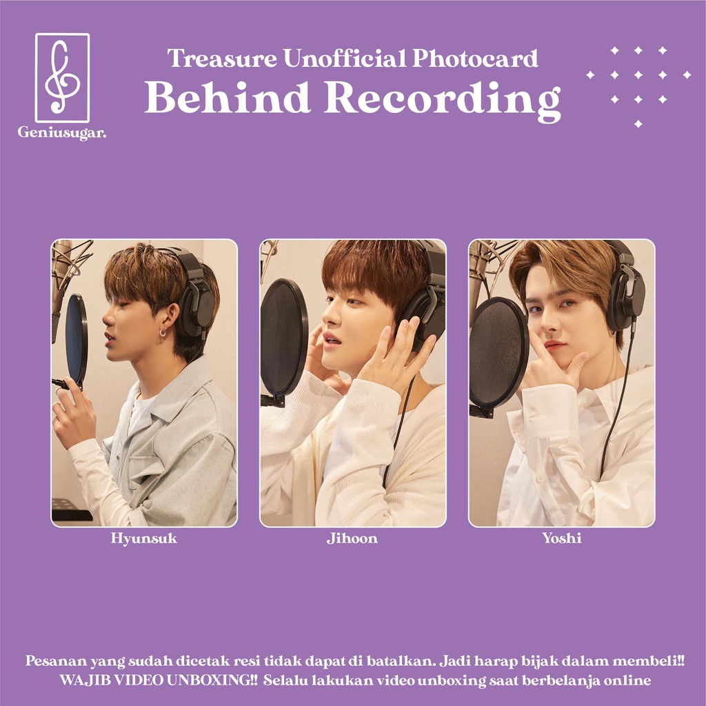 [SET TREASURE] PHOTOCARD BEHIND RECORDING UNOFFICIAL