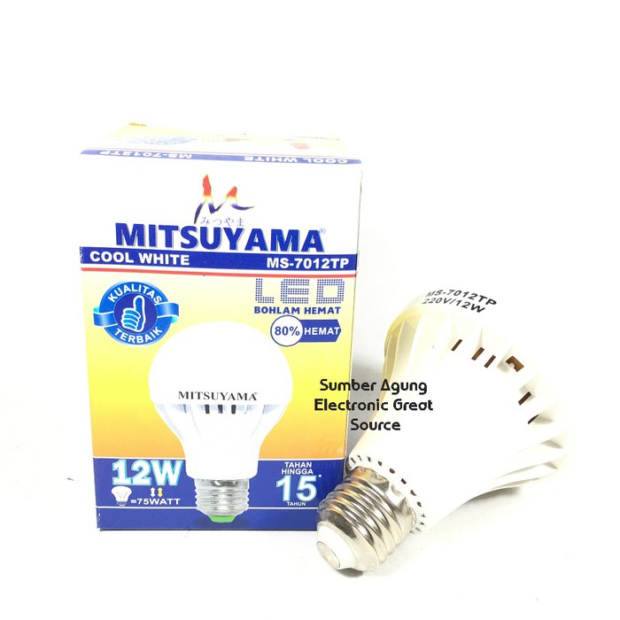 Lampu LED 12W Mitsuyama MS7012 Terang Putih 7012 MS7012TP