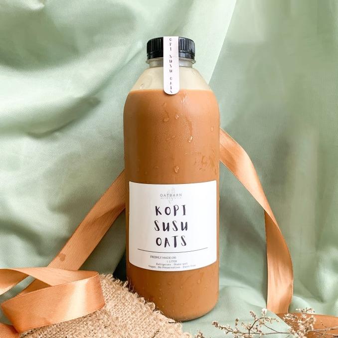 

BISA BAYAR DITEMPAT OatBarn Kopi Susu Oats 1 Liter | Vegan Bottled Milk Coffee Oat Barn - Less Sweet