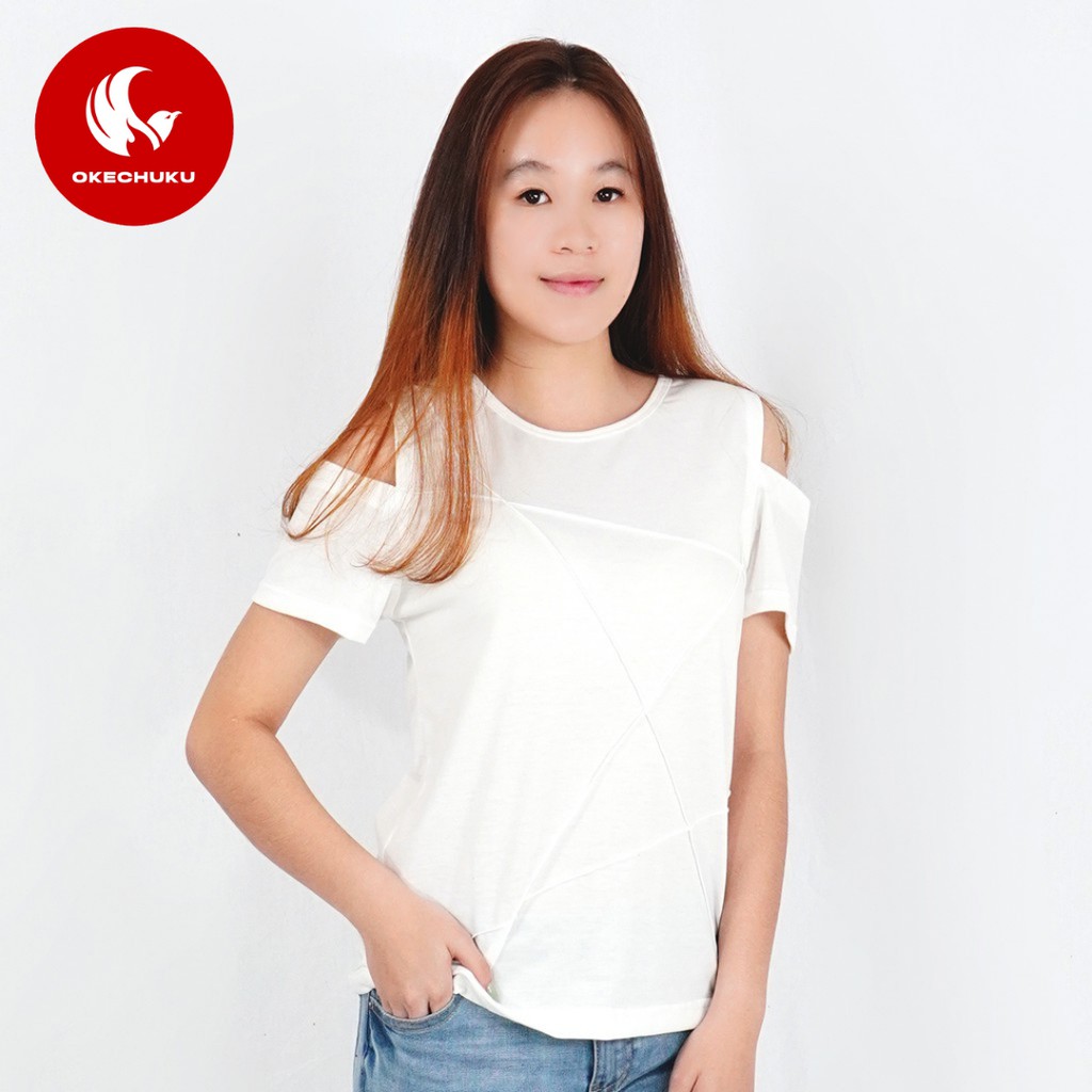 OKECHUKU Barbara Kaos Korea Wanita Kaos Wanita Lengan Pendek T Shirt