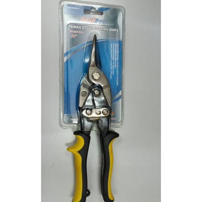 

Terlaris Promo Gunting Baja Ringan 10" Multipro Lurus Gunting Holo Baru