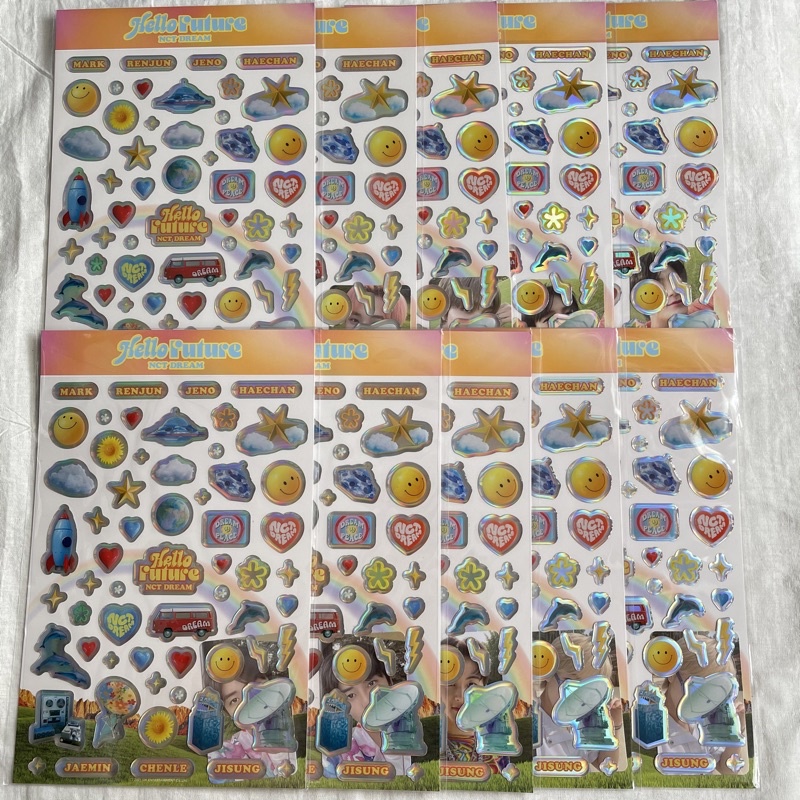 [READY] NCT DREAM HELLO FUTURE MD - EPOXY STICKER MARK JENO RENJUN HAECHAN JAEMIN CHENLE JISUNG