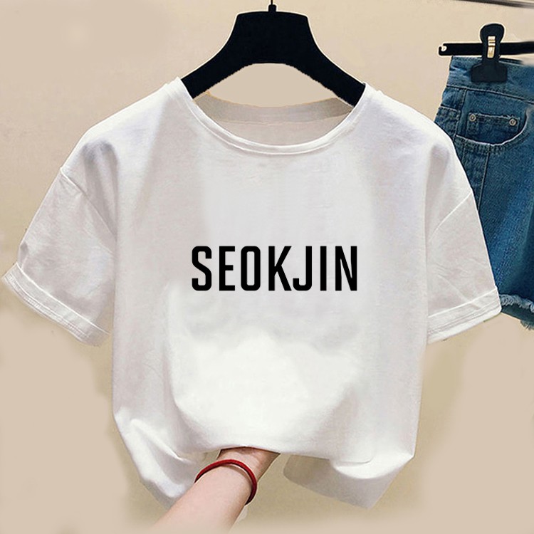 FLEURIR - KAOS J SEOKJIN  WANITA DEWASA LENGAN PENDEK TUMBLR TEE UNISEX