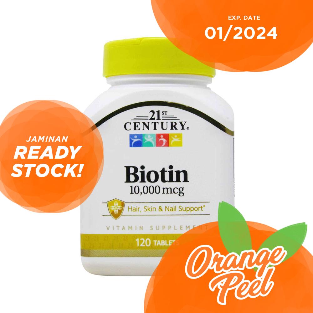 21st Century Biotin 10000 mcg 120 Tablets
