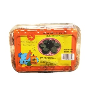 

Preserved Duck Egg Telur Bebek Pidan Pitan Chen Liang Ji 6 PCs X 65 GR