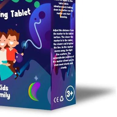 

➳ Magic Drawing Board Mainan Papan Tulis Ajaib Edukasi Anak Glowing Board LED Light Draw The Light ♦