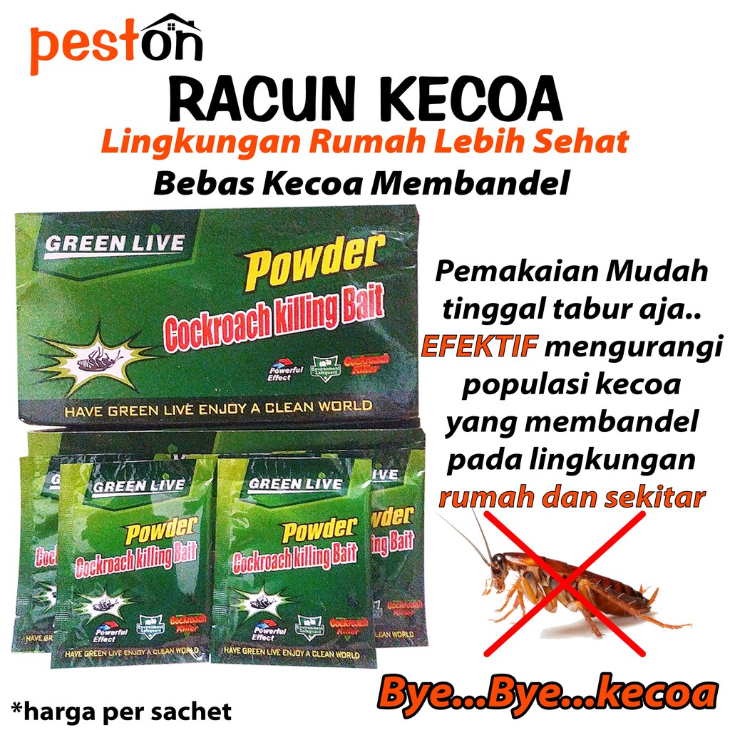 Jual Racun Pembasmi Kecoa Serbuk Obat Anti Kecoak Ampuh Indonesia