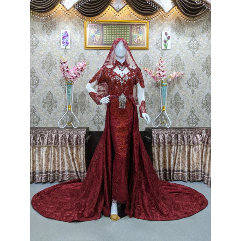 GAUN WEDDING BEREKOR PRADA GAUN WEDDING MEWAH MODERN//GAUN