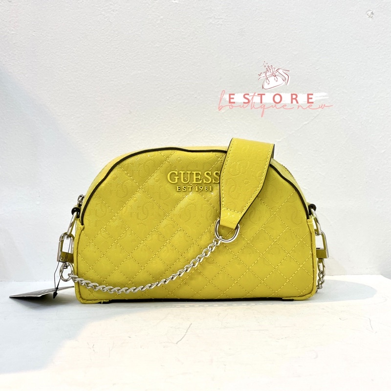 GS Glossy Logo Shoulder Bag