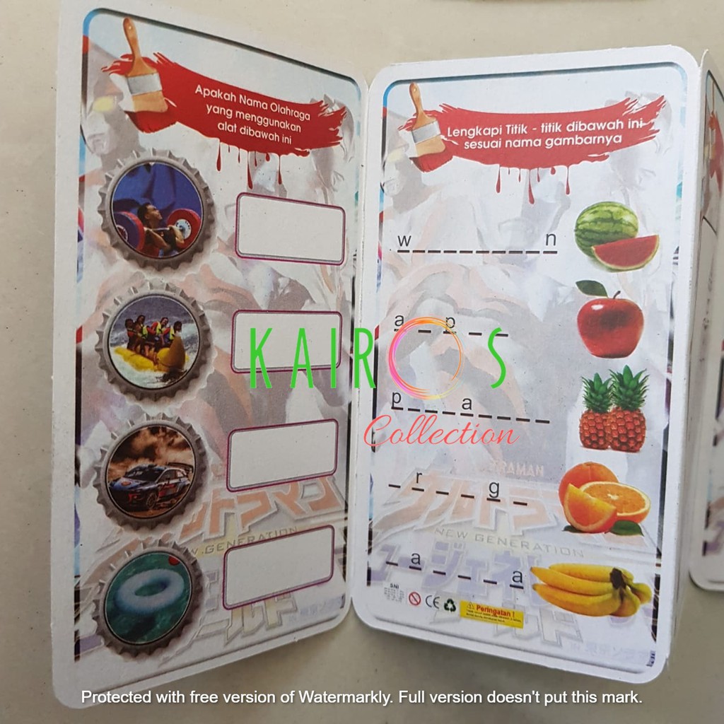 Mainan Anak Kreatif Gosok Bentuk Handphone Tebak Gambar