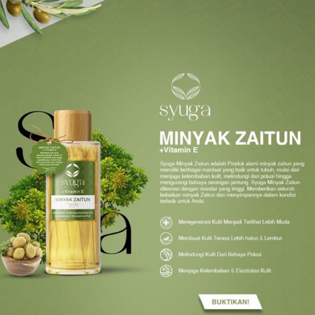 Syuga Minyak Zaitun + Vitamin E