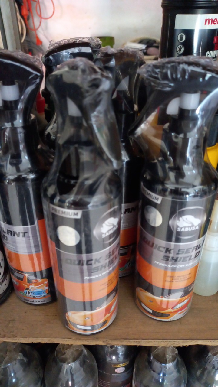 Quick Sealant Shield Spray Guard Protection Pengkilap Mobil Motor Helm Premium Sealant Sabusa 250ml