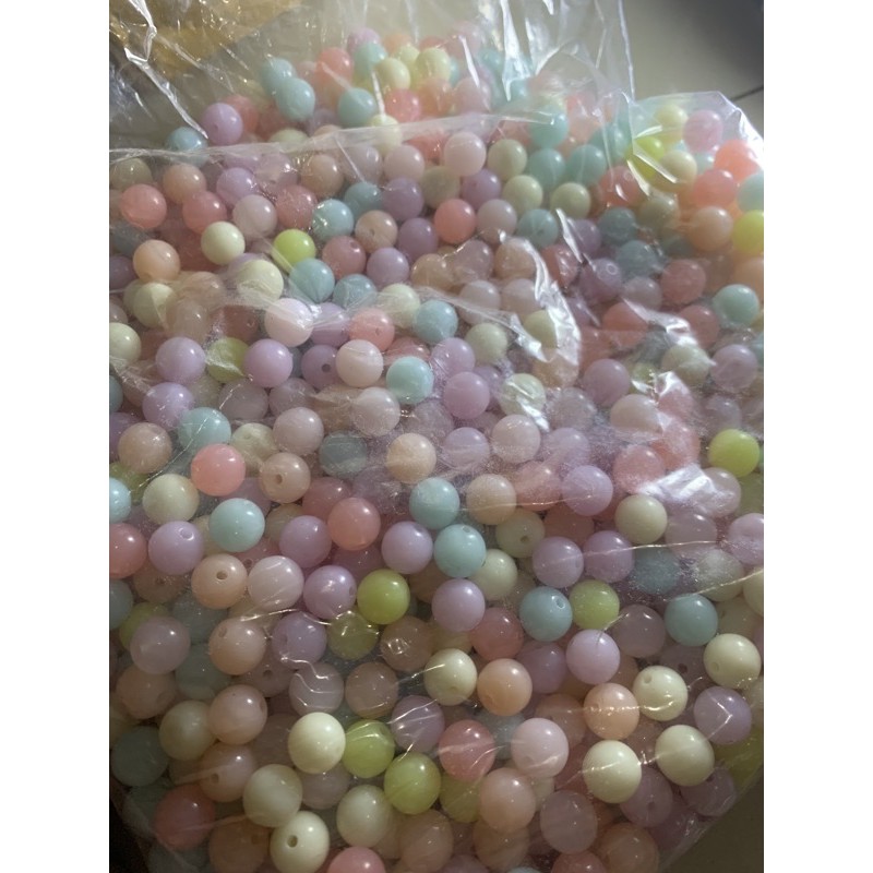 

acrylic jelly beads rainbow 10mm mixed colors
