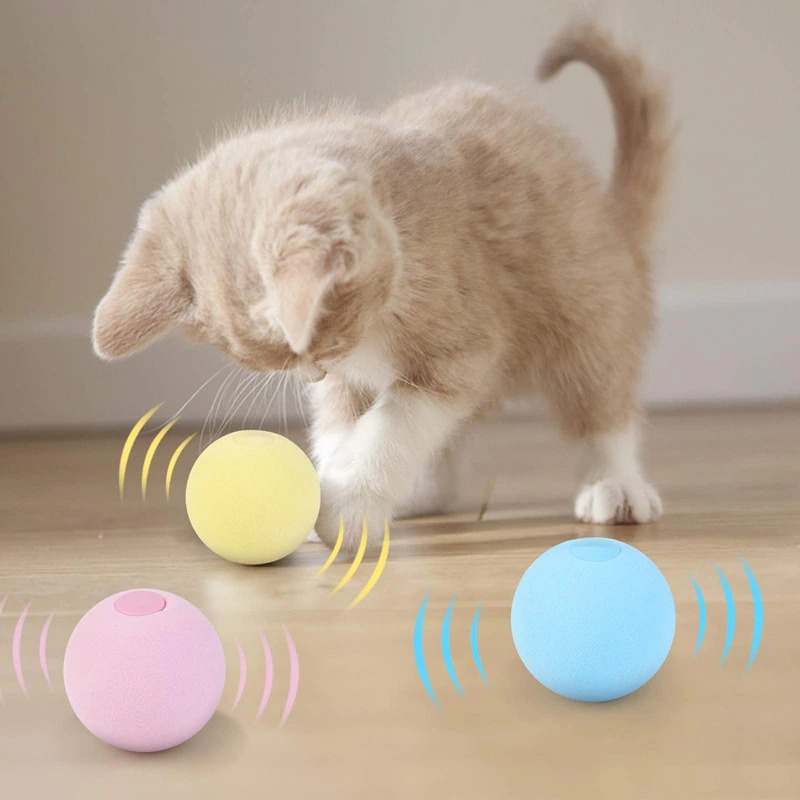 Mainan Kucing Bentuk Bola Aroma Catnip with Frog Sound Pet Gravity Cat Ball - Green