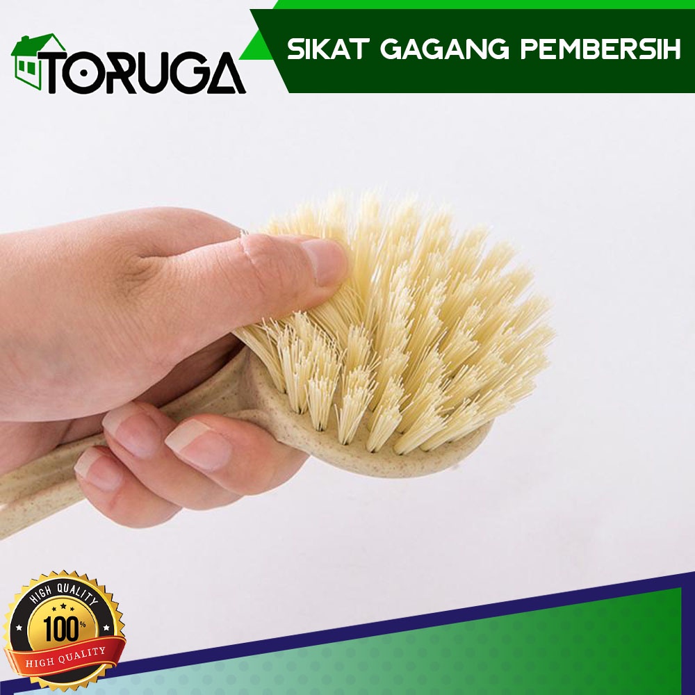 Sikat Plastik Pembersih Dapur Kitchen Gagang Panjang Brush Panci Kompor Multifungsi Halus Lembut Ringan