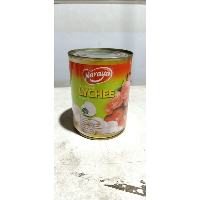 

Kalengbuah- Naraya Longan Atau Naraya Lychee Buah Kelengkeng / Leci Dalam Sirup - Lychee -Buah-