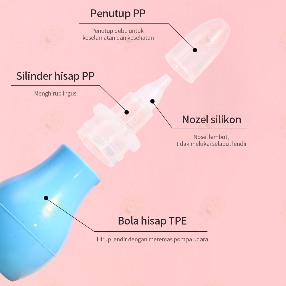 Lacoo penyedot sedot ingus bayi lucu Pembersih hidung bayi Nasal aspirator 1PCS