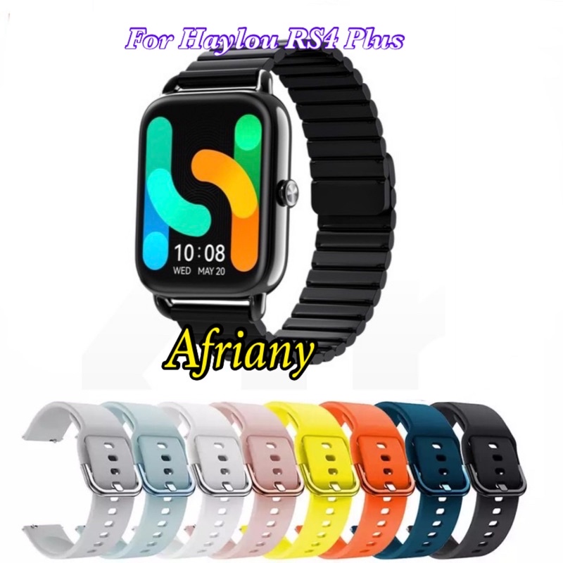 Strap Haylou RS4 LS12/Haylou RS4 Plus/Haylou RS5 LS19 2024 Tali Jam Rubber Colorful Buckle Model Act