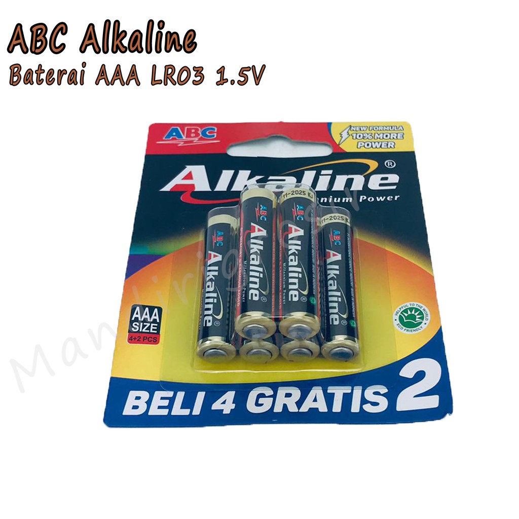 Baterai Alkaline * Baterai AAA * LR03 1.5V * 6pcs