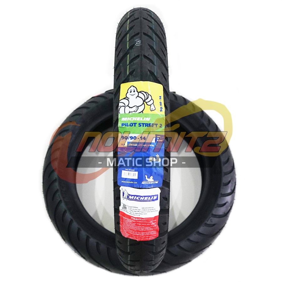 Ban Motor Tubeless Michelin Pilot Street 2 90/90 - 14 Vario Beat Scoopy Mio