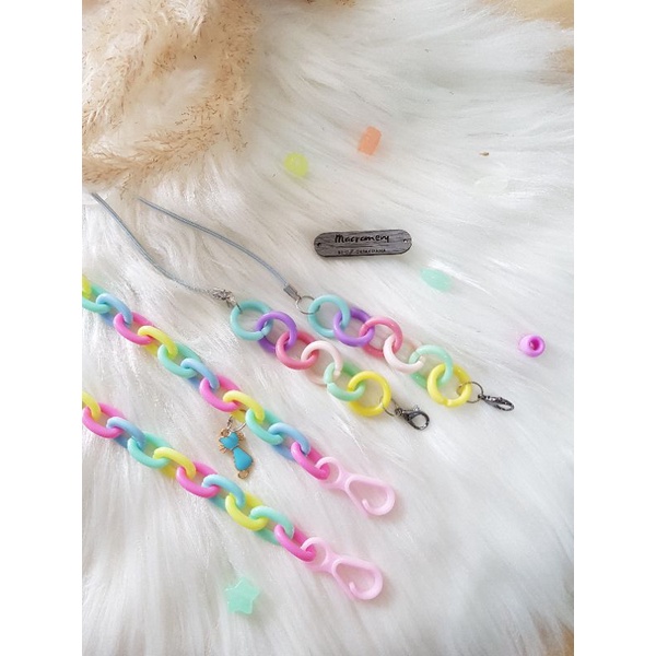 tali masker rantai akrilik