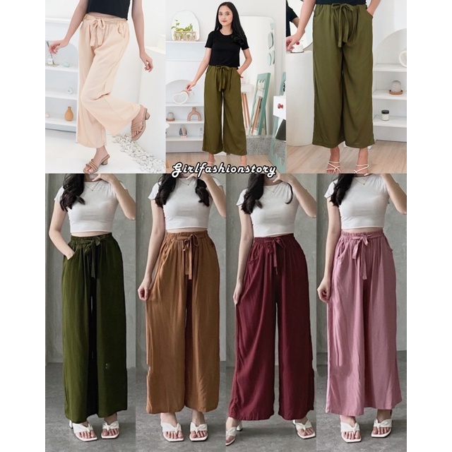 GFS LT HOME WEAR RAYON DIAMOND LOOSE KULOT HOMWE